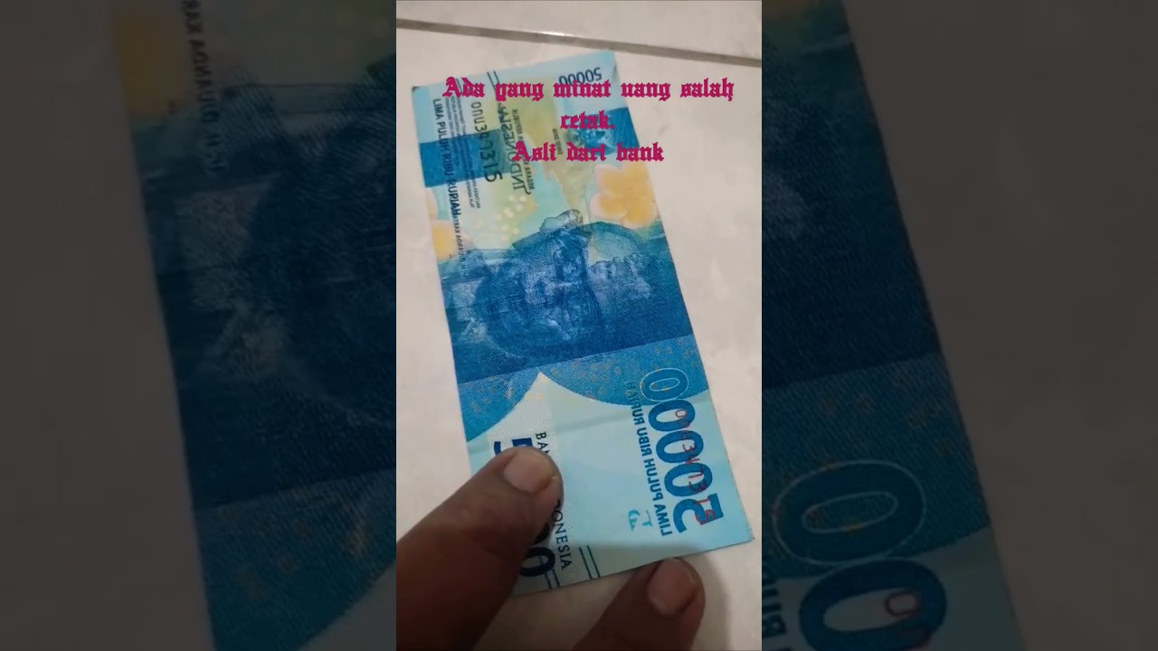 uang salah cetak.ada yang minat.,#viral