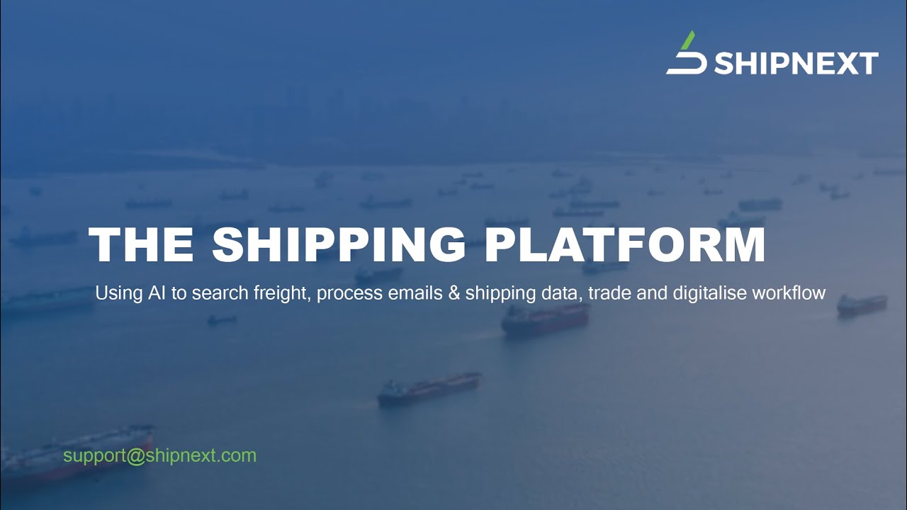SHIPNEXT - digital shipping platform - a short video demonstrating the mean features.