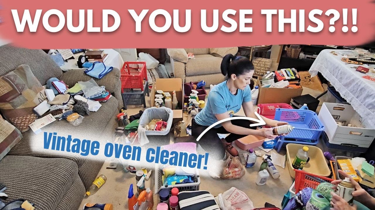 Decluttering a Laundry Room FULL of Old & Vintage Cleaners | Do They Expire? How to Dispose of Them