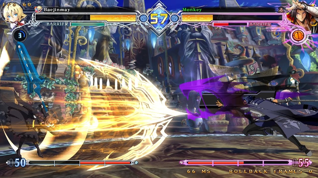 Baejinmay (Es) vs Monkey (Kagura) - BBCF Matches