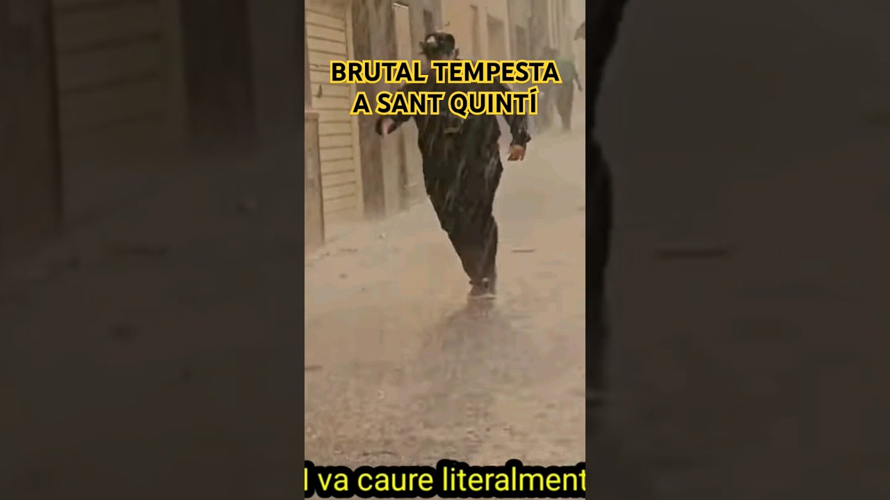 Brutal tempesta a Sant Quintí de Mediona. 