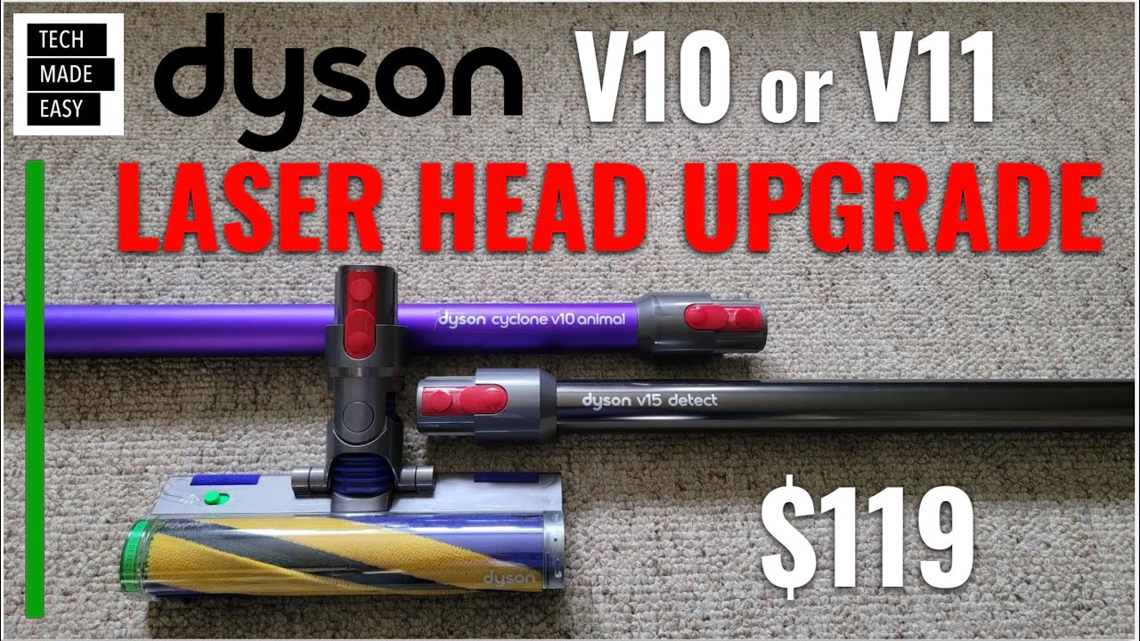 Обновите свой Dyson V10 или V11 до лазерной насадки Fluffy Head