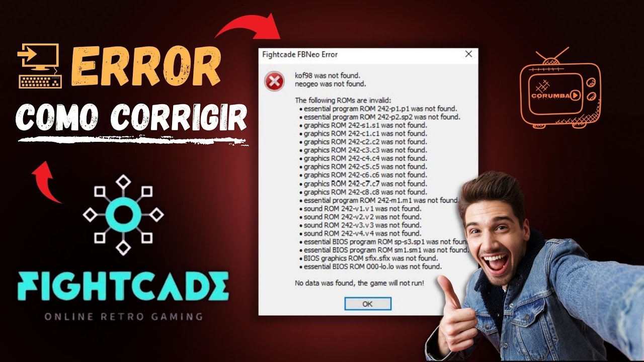 Como corrigir o erro no Fightcade 2 | erro ao carregar jogo | retro online multiplayer