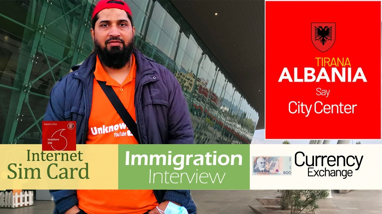 First Day in Albania Immigration Q&A, Tirana Airport to City, SIM Card & Currency Exchange 🇦🇱
