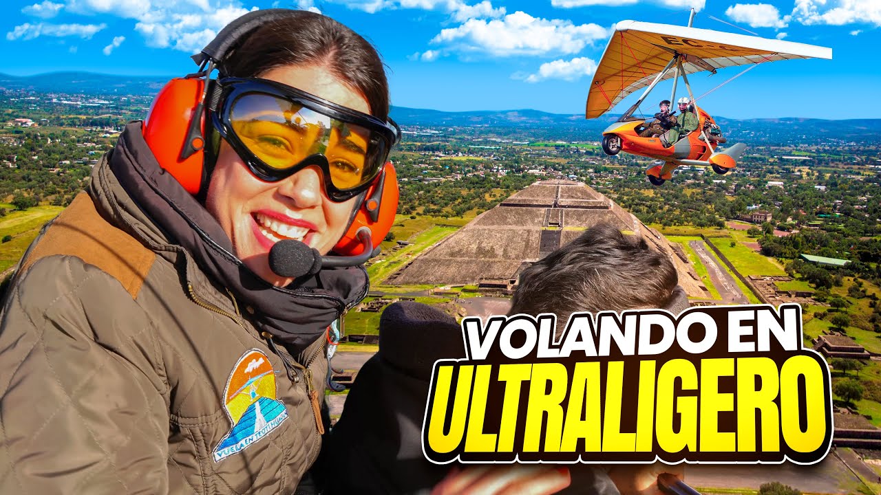 TEOTIHUACÁN en ULTRALIGERO ¡Así se siente VOLAR sobre las Pirámides!