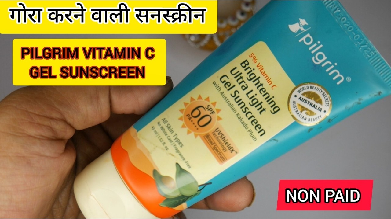 Pilgrim brightening serum sunscreen review | Pilgrim 5% Vitamin C Brightening Serum Sunscreen 