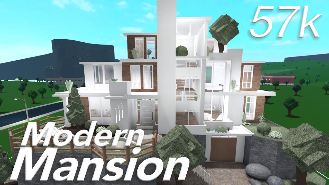 3 story Cheap modern hillside mansion loft | multiply floors only | Bloxburg