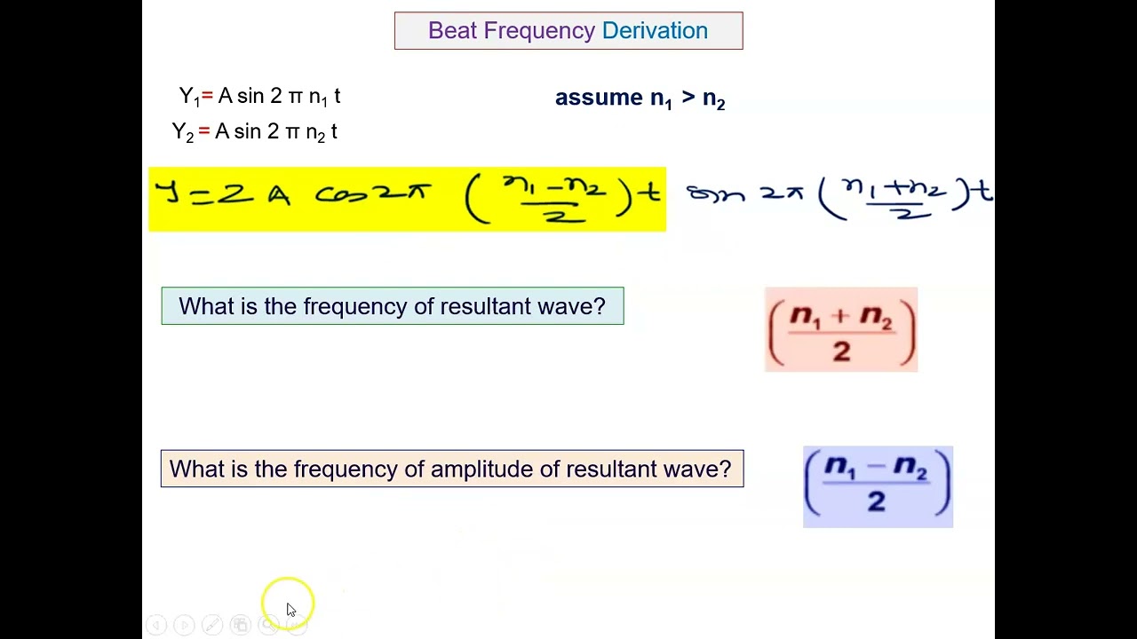 149  Beat Frequency Derivation