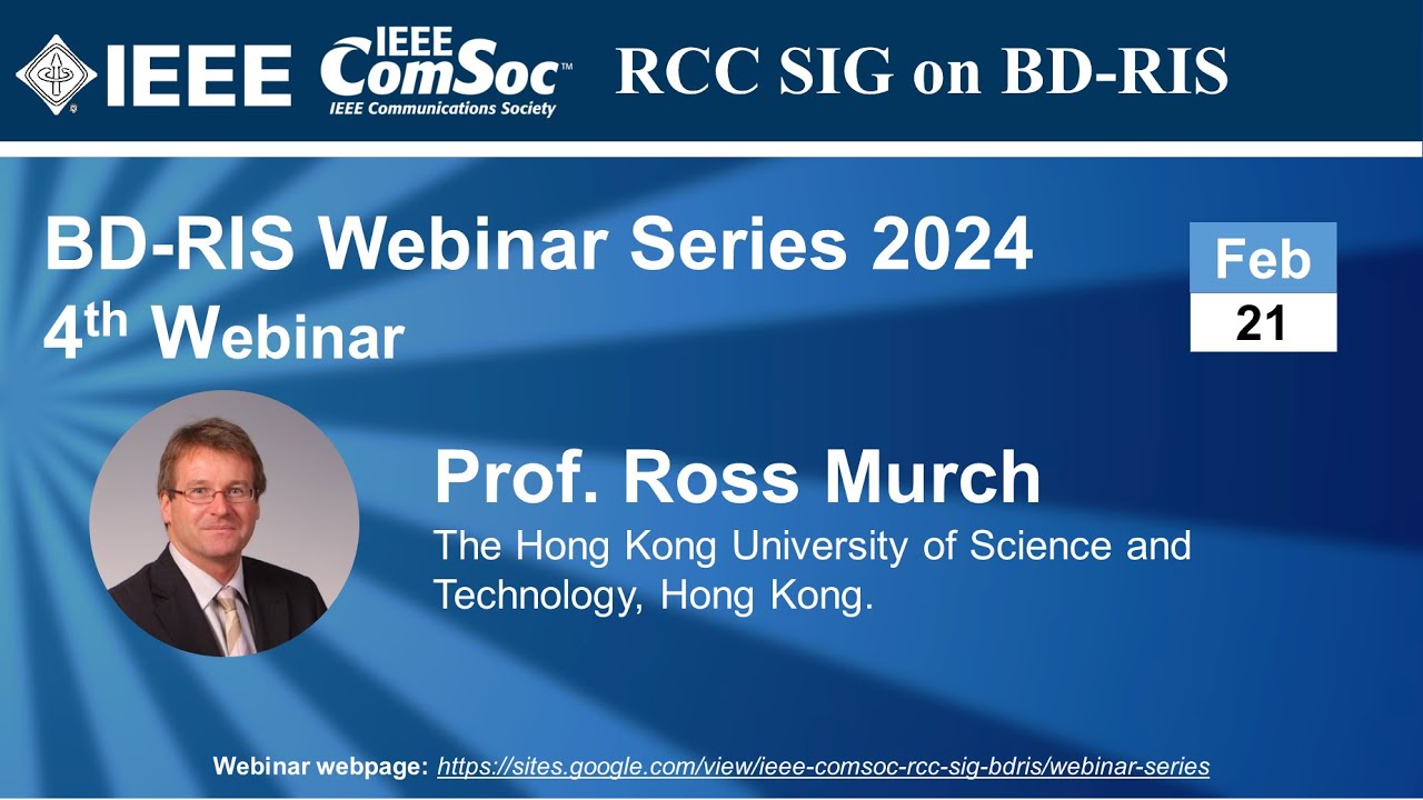 BD-RIS SIG Talk 4 - Prof. Ross Murch