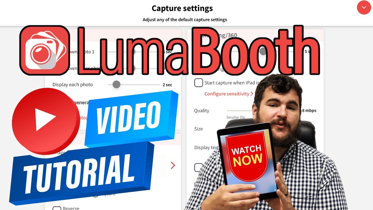 LumaBooth App Tutorial - iPad Photo Booth software