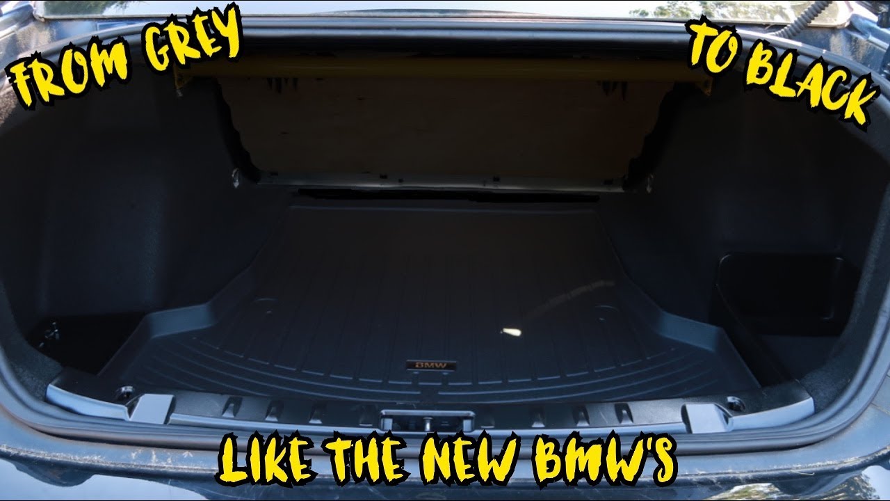 Black E92 Trunk Interior DIY: Convert Your Trunk Color!