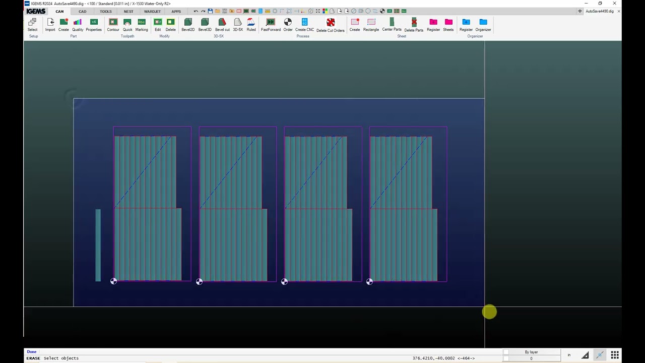 IGEMS 2024 Delete Cut Orders, Center Parts on Sheet, and Delete Parts on Sheets Apps