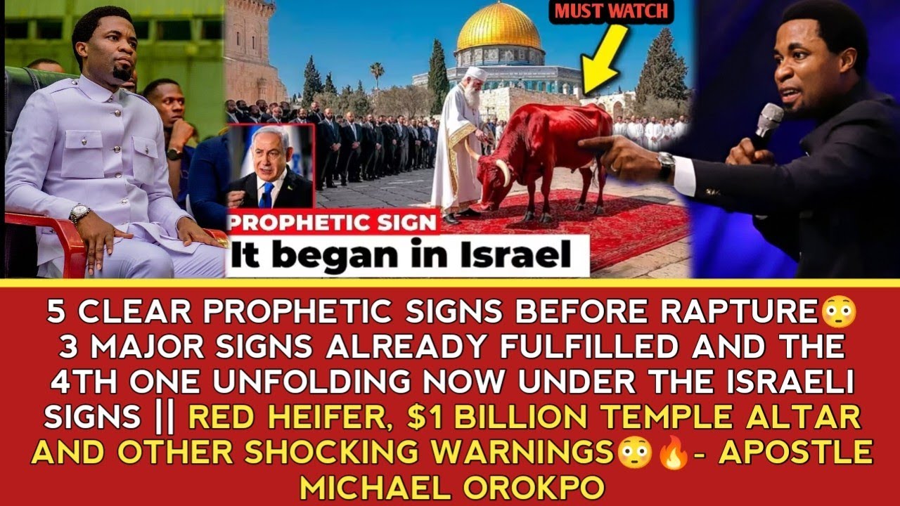 5 SIGNS BEFORE RAPTURE😳 3 ALREADY FULFILLED & THE 4TH UNFOLDING NOW IN ISRAEL. RED HEIFER -APST MIKE