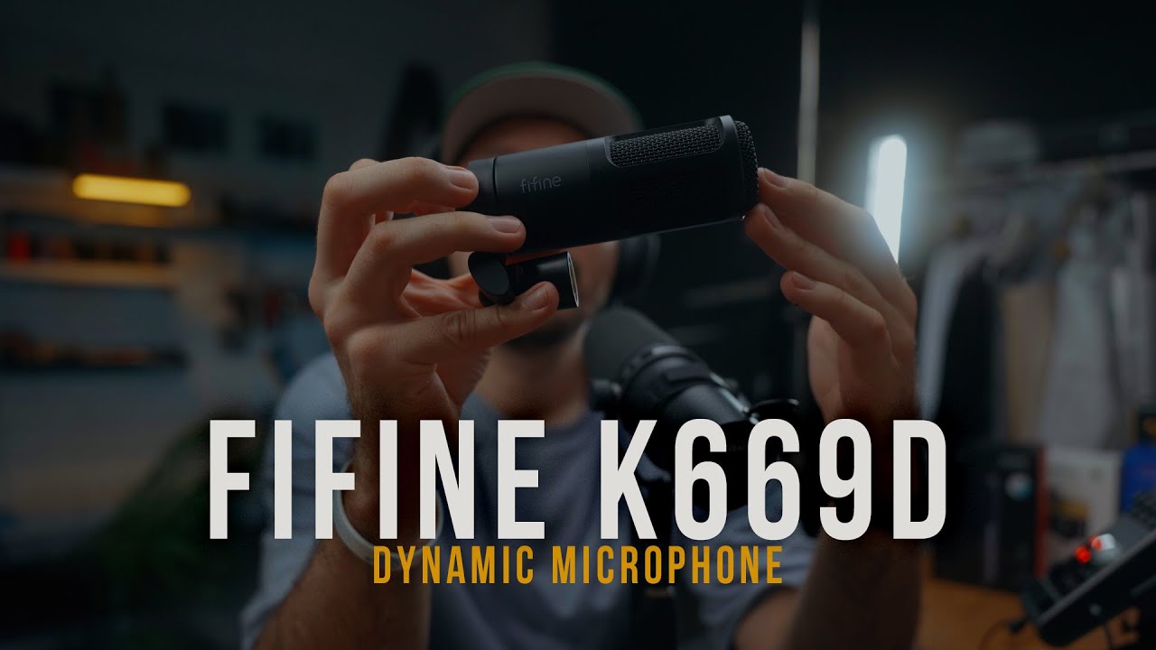 Fifine k669d | БОГАТЫЙ ЗВУК - бюджетного микрофона | XLR Dynamic Microphone