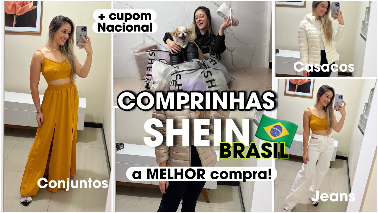 COMPRINHAS SHEIN BRASIL - SÓ ROUPAS PERFEITAS - VESTIDOS, JAQUETAS, JEANS - LOOKS SHEIN NACIONAL