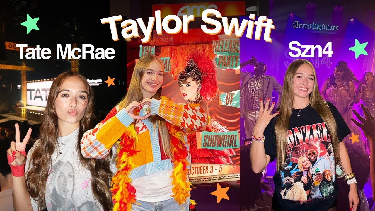 Fangirl Vlog! (Taylor Swift Movie, Szn4 Concert, Tate McRae)
