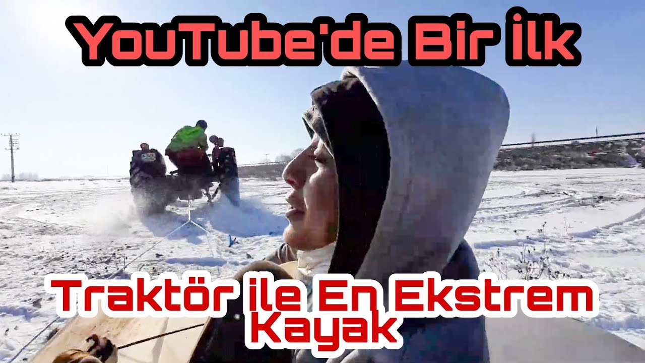 TRAKTÖR KIZAĞI YAPTIK. MF 135 İLE KAYAN KAYANA. EXTREM TRACTOR SLED.