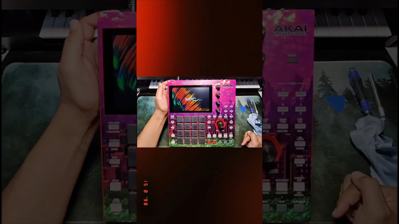 Adding a skin to my MPC One Plus (thanks to Styleflip.com) #mpc #mpcone #mpconeplus #styleflip