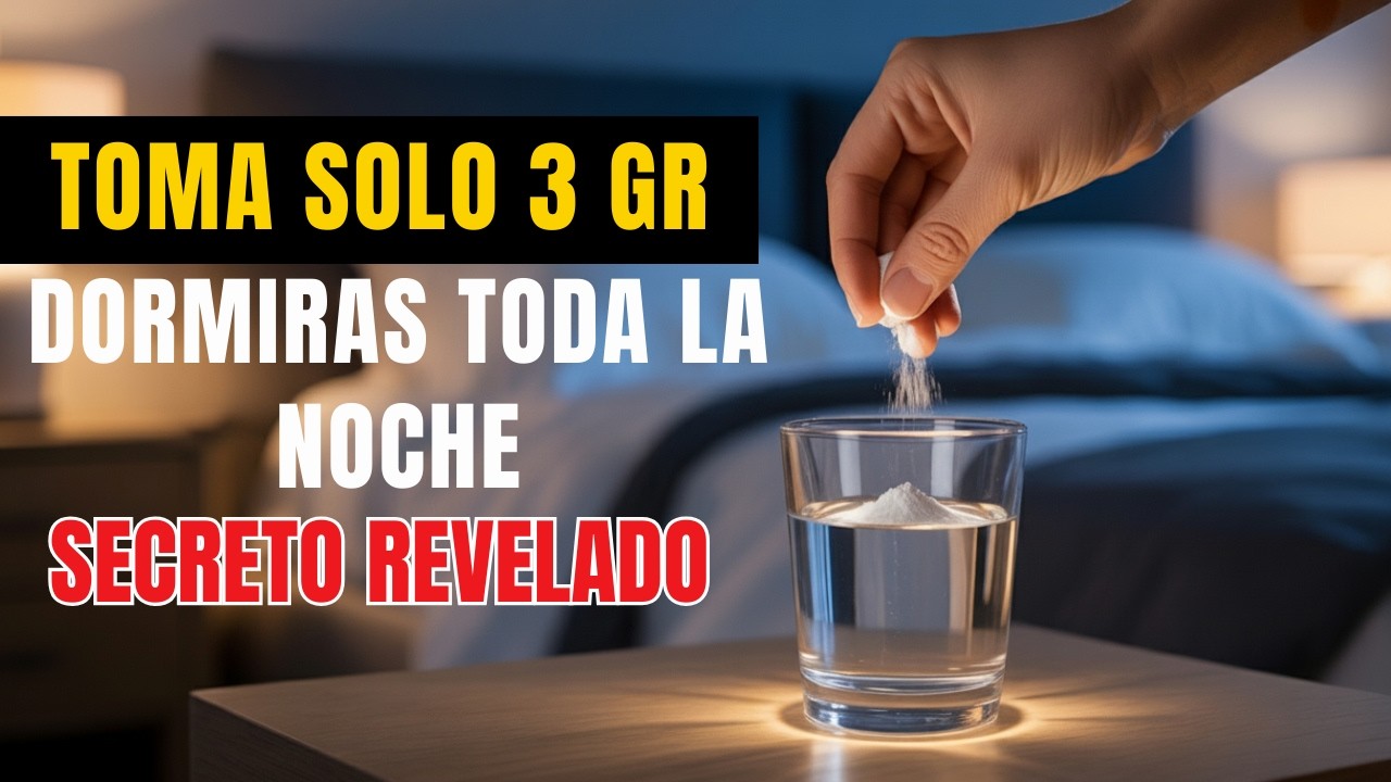 ¡3 Gr Antes de Dormir y NO Te Levantas al Baño en Toda la Noche!