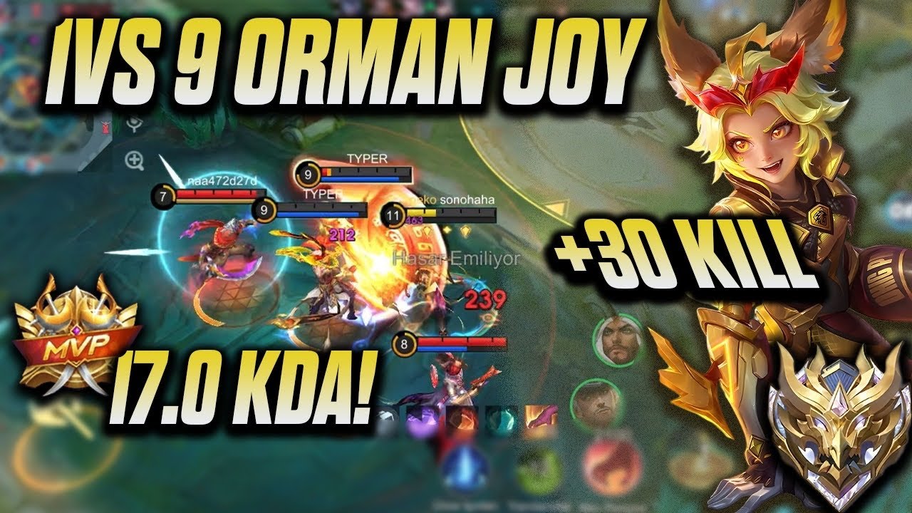 1 MA&Ccedil;TA +30 KİLL ALAN ORMAN! - TROLL TAKIM ARKADAŞLARI / JOY MLBB