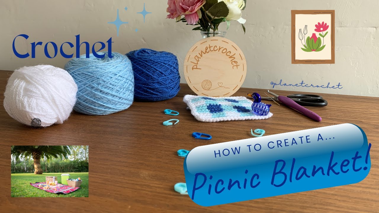 Crochet: Gingham Stitch | Appliqu&eacute; | Planetcrochet