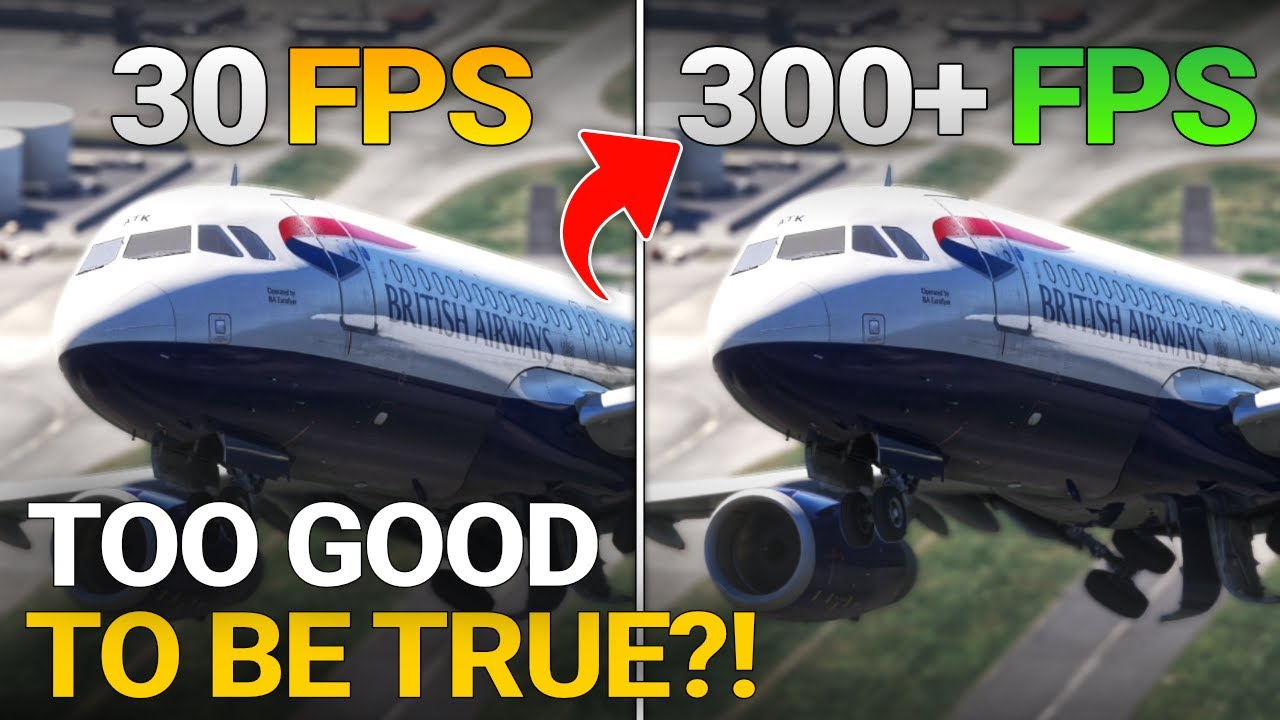 Масштабирование без потерь в MSFS 24 - 20x Frame Gen с любым графическим процессором?!