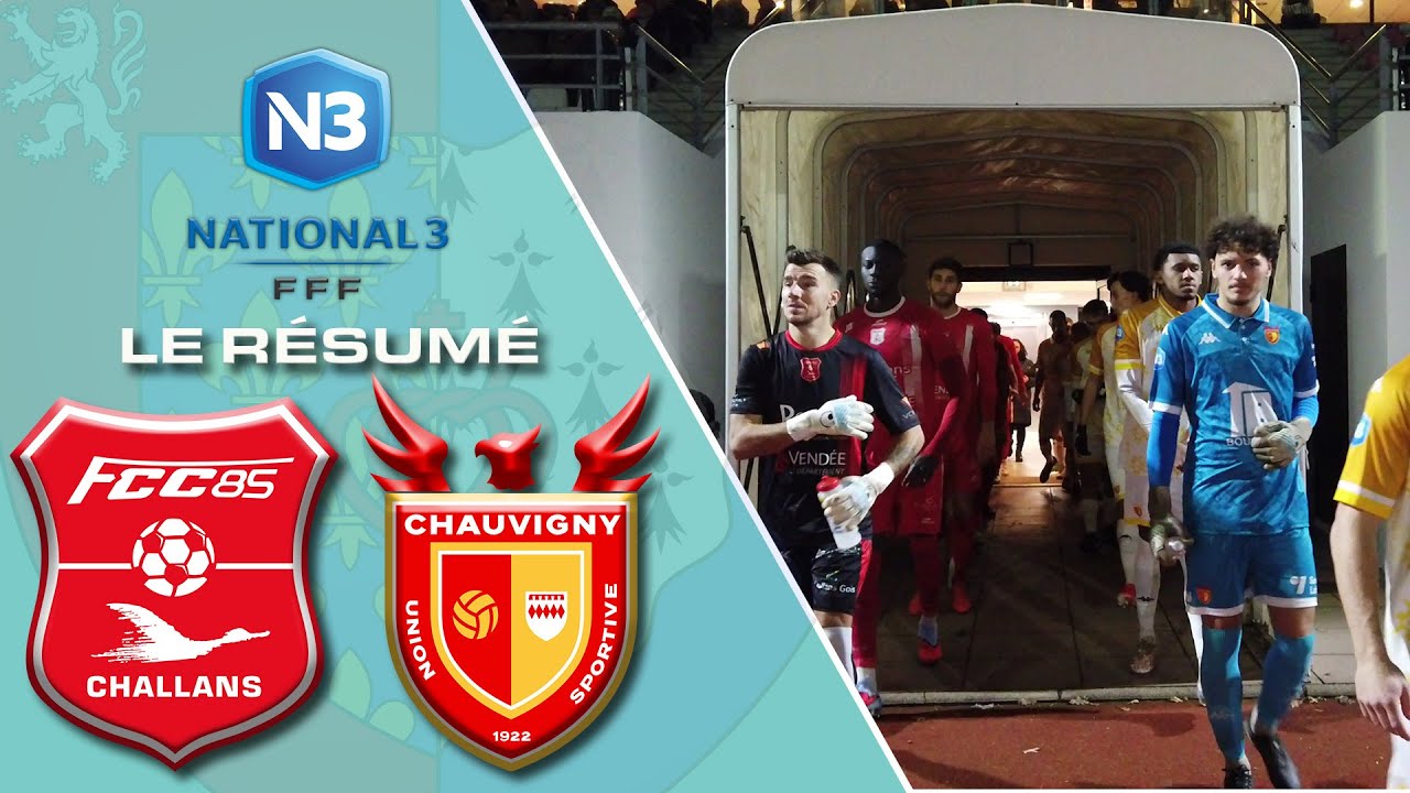 ⚽ N3 B : Chauvigny se crée tout… sauf le but face au FC Challans 85 réduit à 10 dés la 30 min !