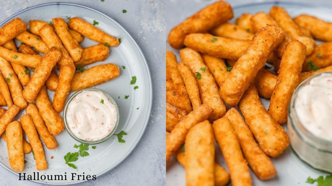 Crispy Halloumi Fries  (Halloumi Sticks)