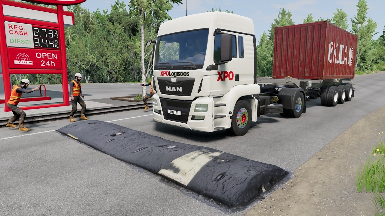 Trucks vs SpeedBump
