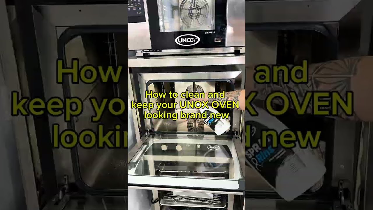 How to clean your Unox oven.