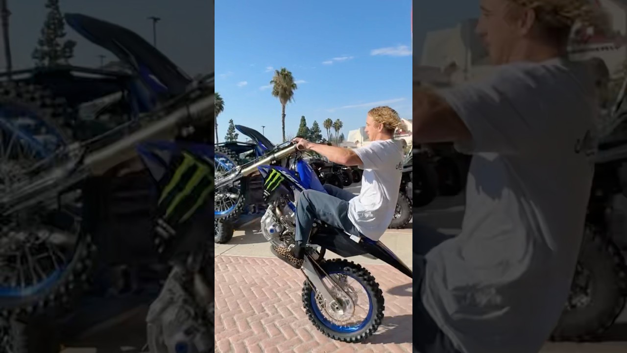 Brand new 450 wheelies out of the dealership!