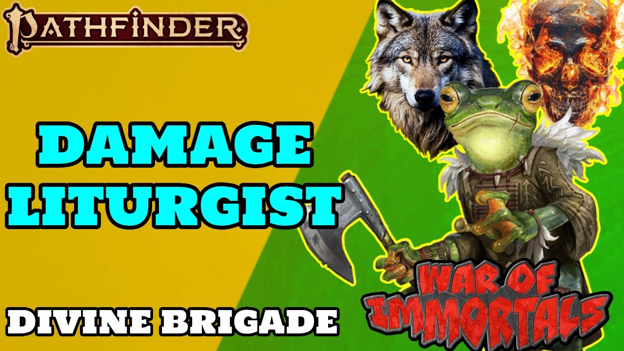 PF2e Remastered Animist Build: The Damage Liturgist (Divine Brigade 2)