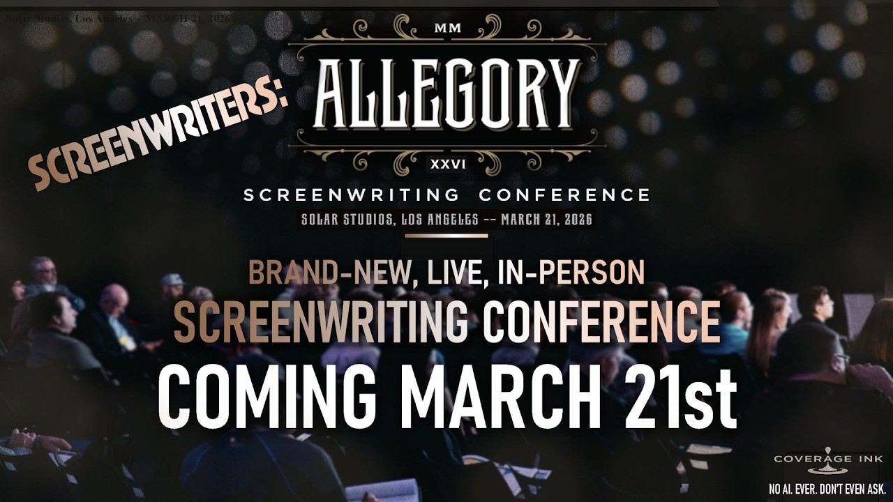 #Screenwriters The Live, In-Person Screenwriting Conference is BACK! Allegory Coming Mar 21, 2026