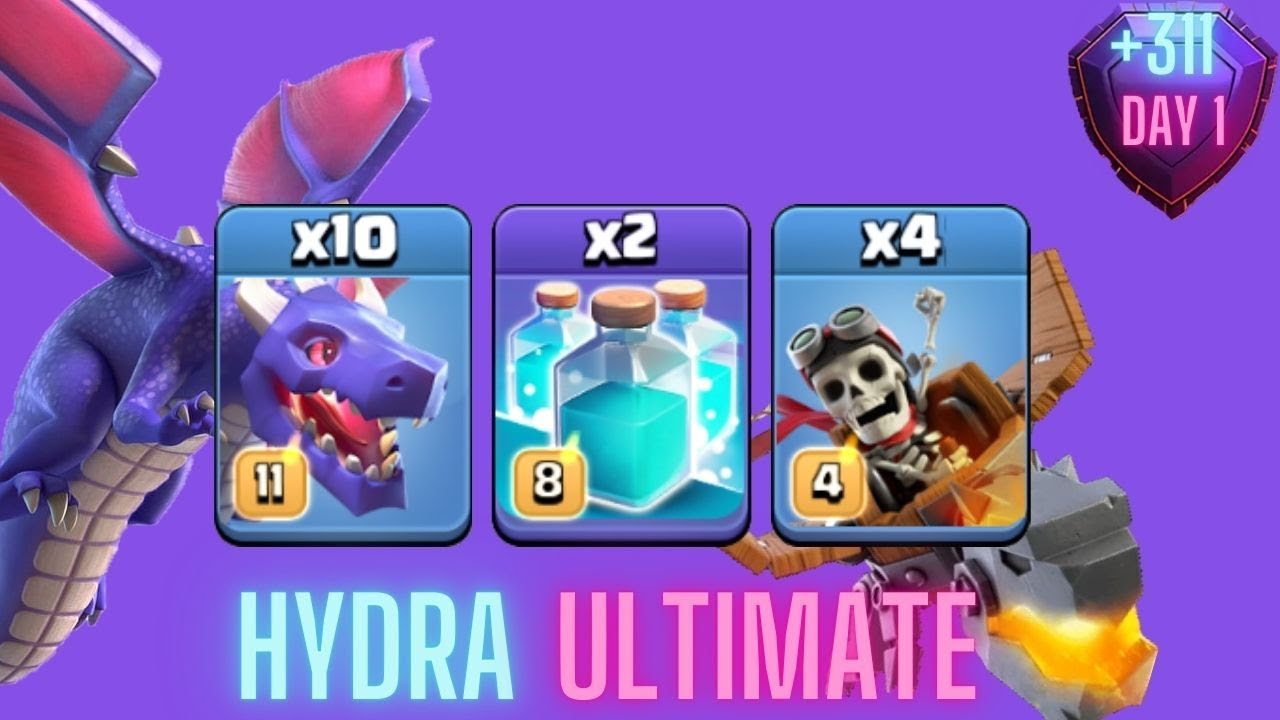 +311 | Hydra Ultimate Attack TH16 | Day 1 | Legend League 11/2024