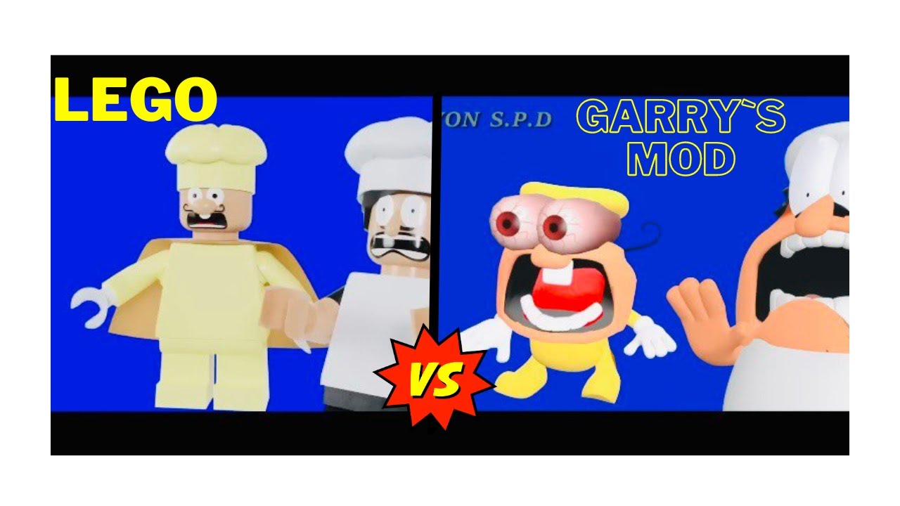 Pizza Tower meme LEGO vs GARRYS MOD