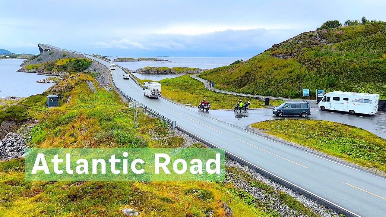 Atlanterhavsveien (Atlantic Road) to Kristiansund. Norway.