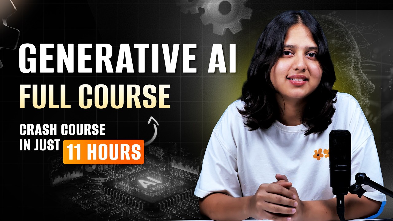 Learn Generative AI Full Course Free  | Gen AI Crash Course 2026 | Intellipaat