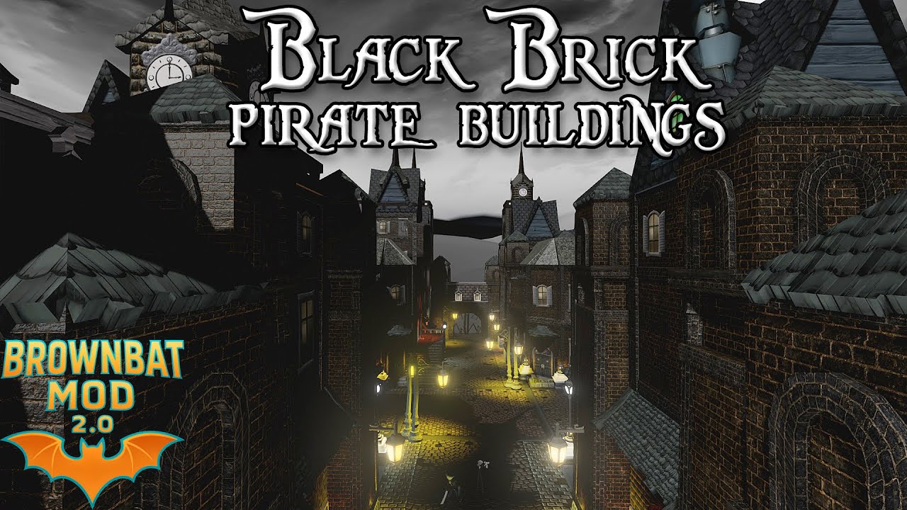 Black Brick Pirate Town Showcase - Disney Infinity 3.0 - BrownBat Mod2.0