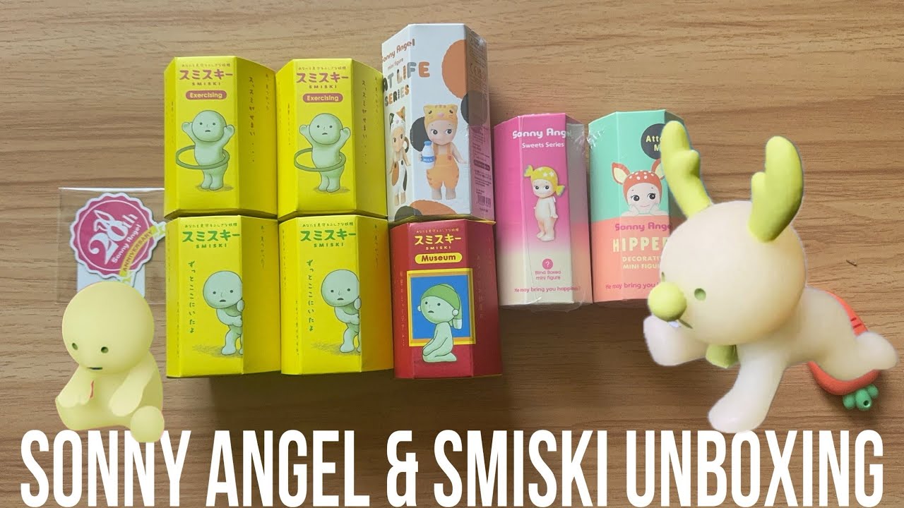 Sonny Angel & Smiski UNBOXING!!!! My first Cat life series🙀😻