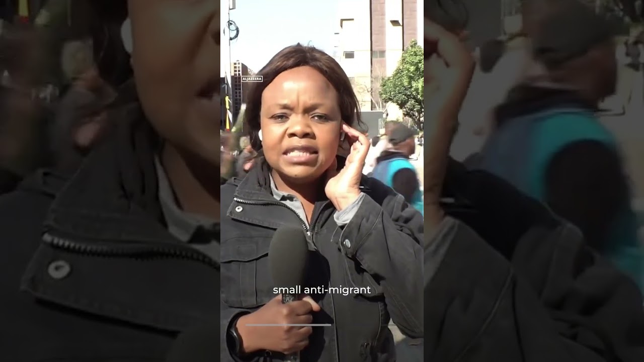 Anti-migrant rally in South Africa demands undocumented foreigners leave | AJ #shorts