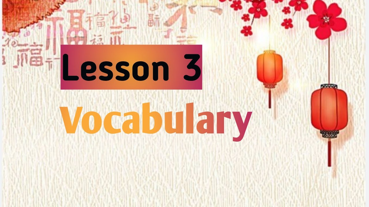 Minna no Nihongo Lesson no. 3 Vocabulary 