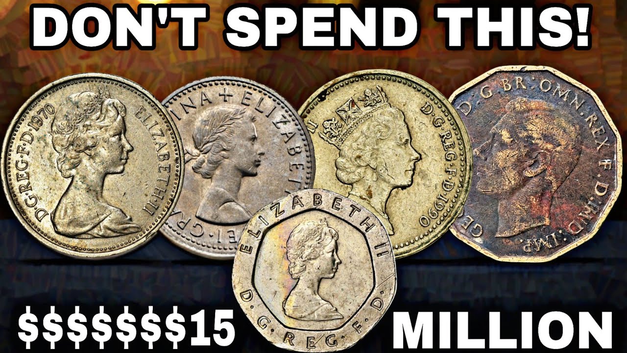 Top 5 Most Valuable United Kingdom Coins Worth Thousands to Millions 💰 | Sixp, 20P, 3P, &pound;1, 5p & 2p!