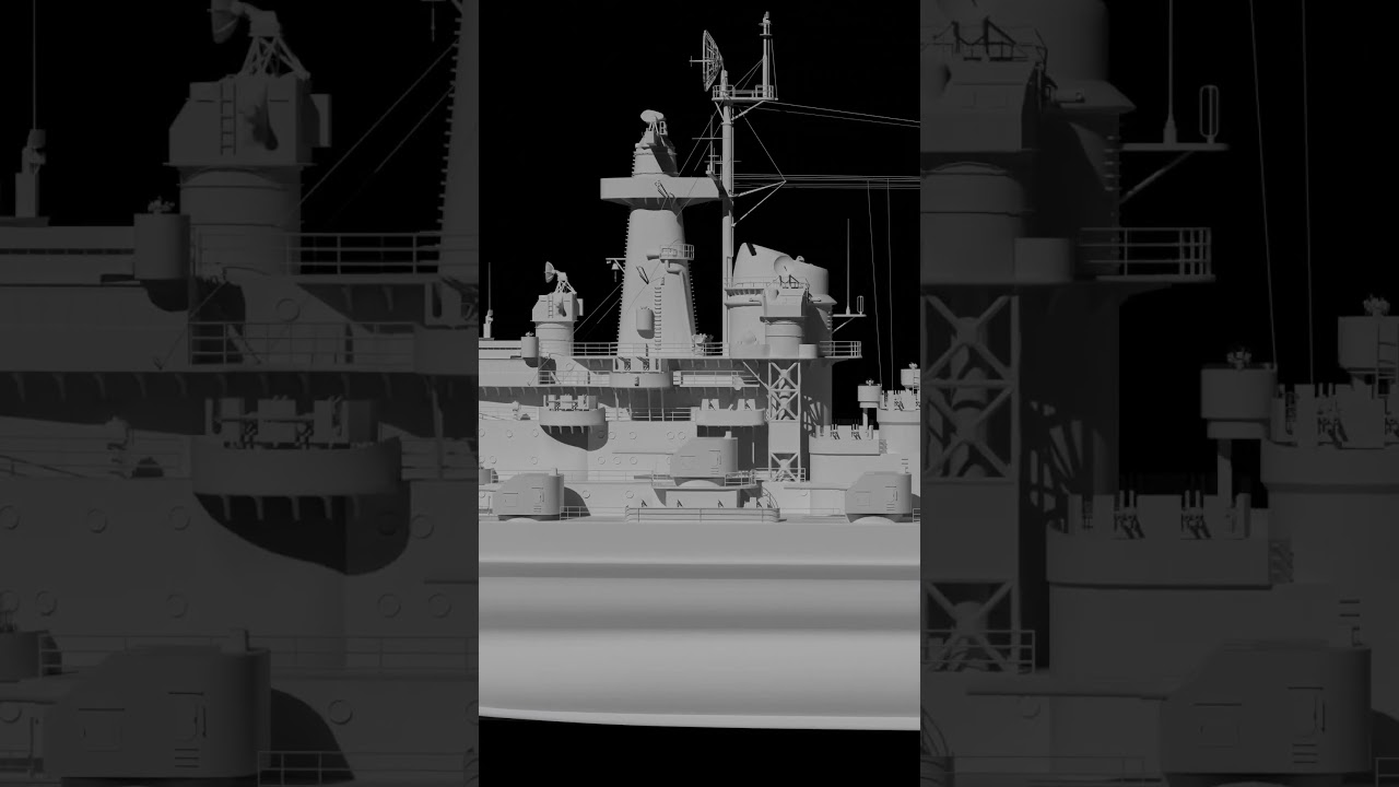 Battleship Montana 3D model