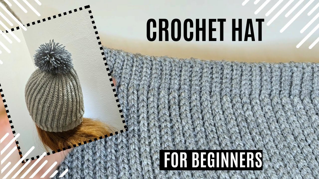 Crochet winter hat tutorial | for beginners