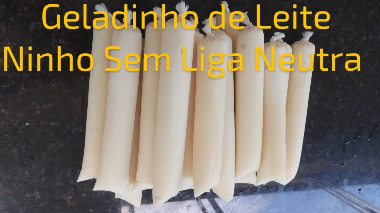 Sem Liga Neutra, Muito Cremoso Geladinho Gourmet de Leite Ninho