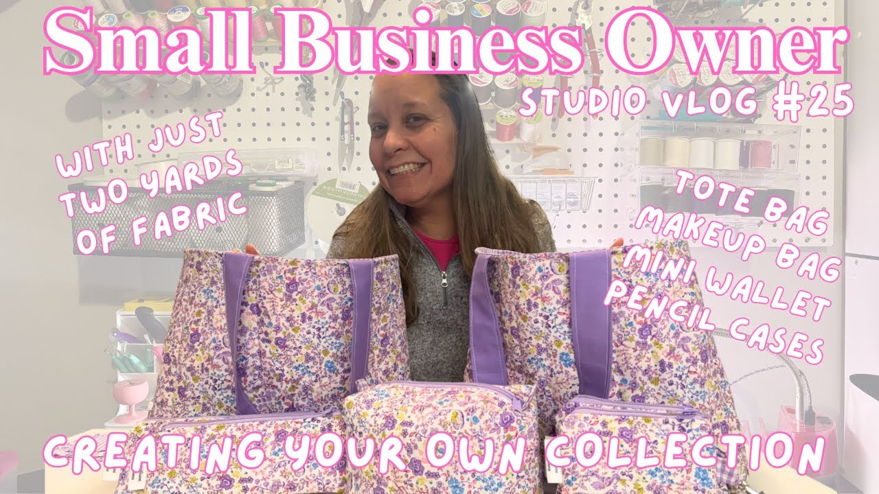 How to Create a Quilted Collection Using Two Yards of Fabric | Tote Bag, Makeup Bag, Mini Wallet