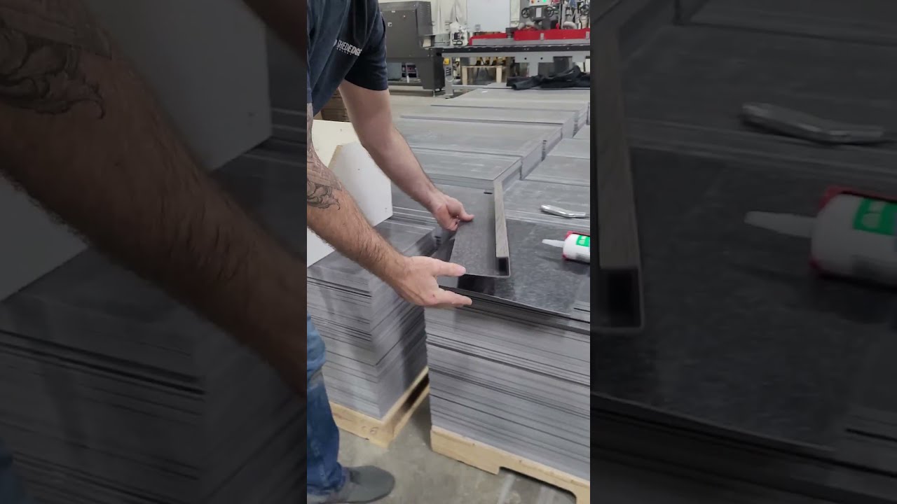 Installing the glue down version of Finished Edge stairnose