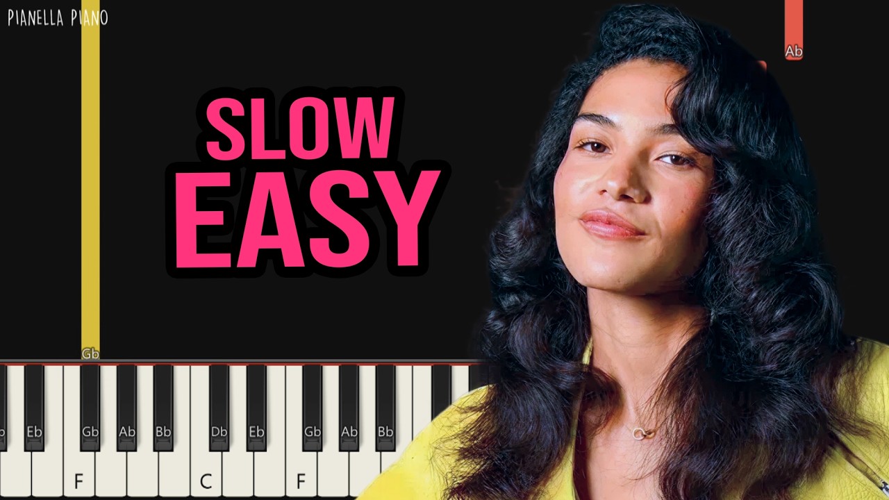 Olivia Dean - Man I Need | SLOW EASY Piano Tutorial by Pianella Piano