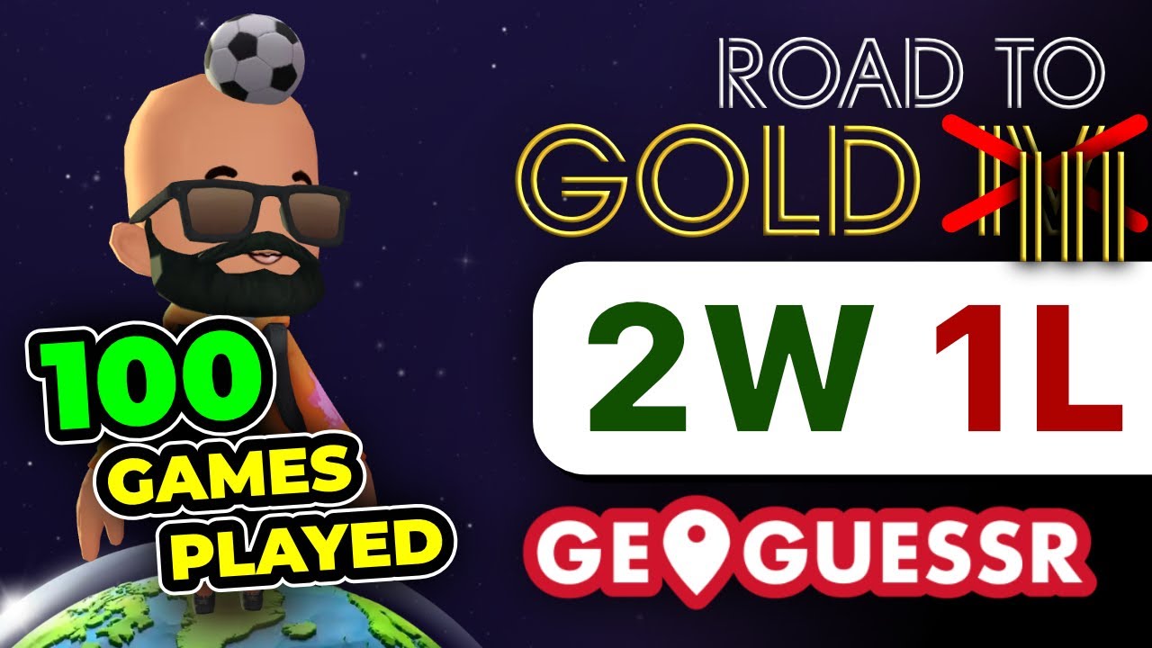 100th game was ICONIC | GeoGuessr Road to Gold IV/III - Ranked Duels