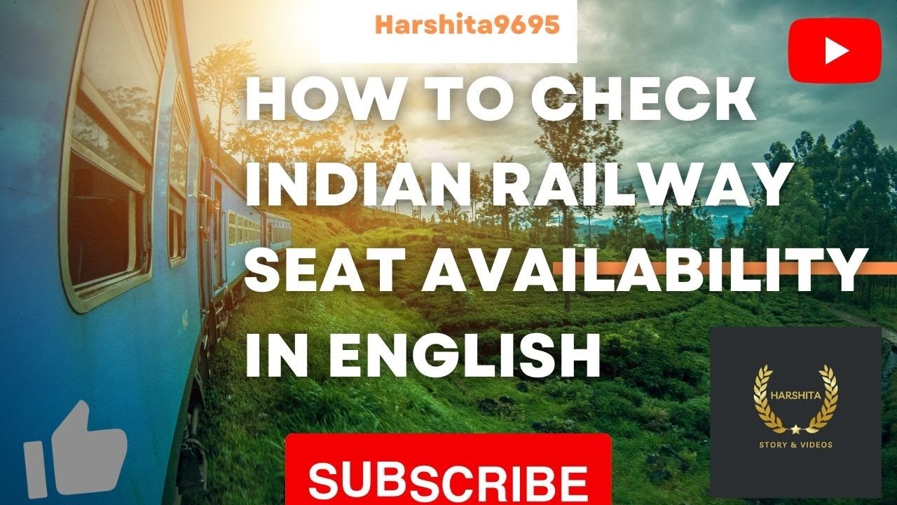 How to Check Indian Railway Seat Availability in English #train #ticket #english #railway #howto